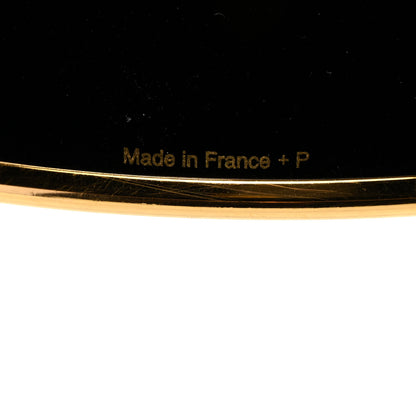 Hermes Enamel Printed Mega Wide Brazil Bracelet 70 Black 5 of 5