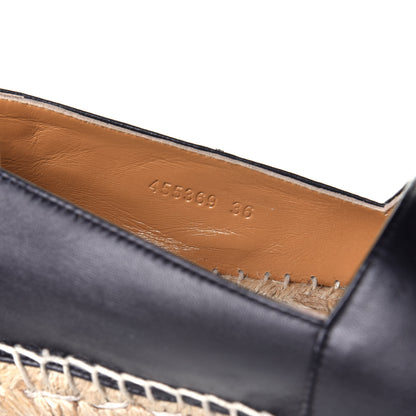 Gucci Nappa Ophelia Espadrilles 36 Black 8 of 9
