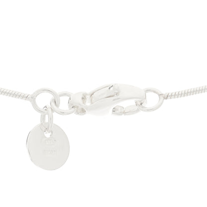 Tiffany Sterling Silver Flat Heart Pendant Necklace 5 of 7