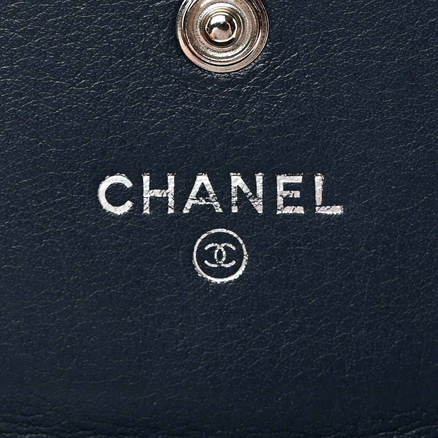 Caviar Timeless CC Large Gusset Flap Wallet Blue