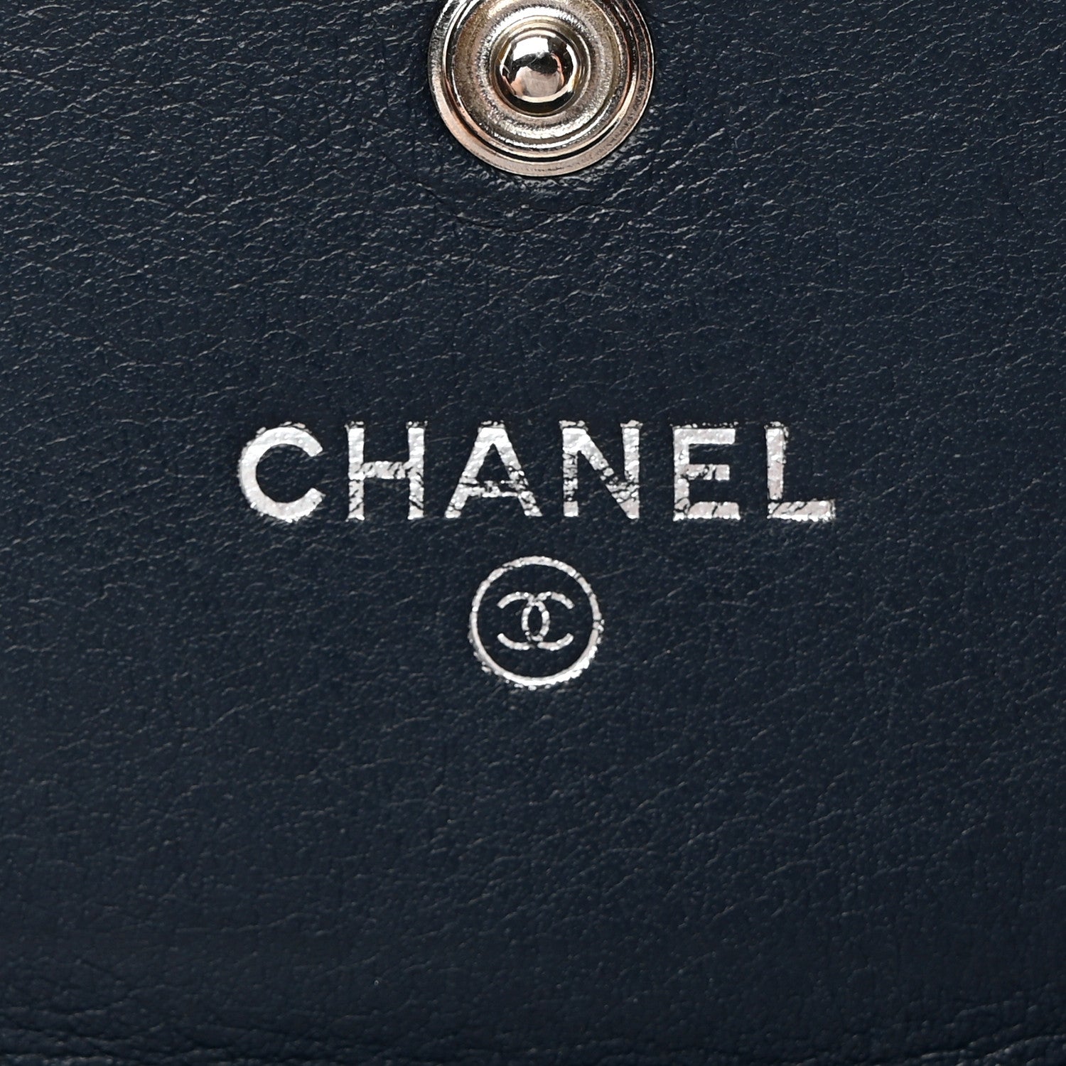 Chanel Caviar Timeless CC Large Gusset Flap Wallet Blue 6 of 11