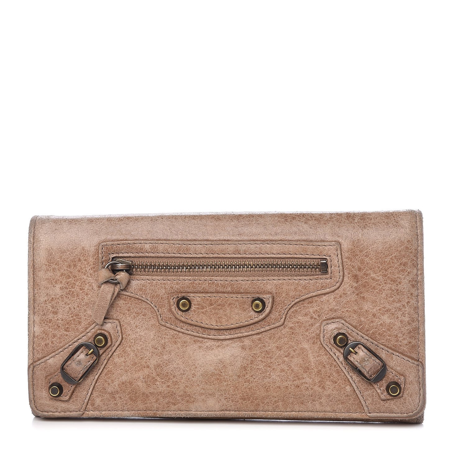 Agneau Classic Hardware Money Wallet Seigle