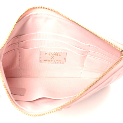 Chanel Caviar Quilted Crystal Enamel Cosmetic Case Light Pink 5 of 8