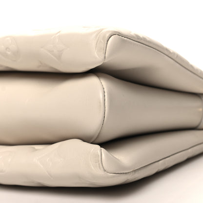 Louis Vuitton Lambskin Embossed Monogram Coussin PM Beige Cream 11 of 12