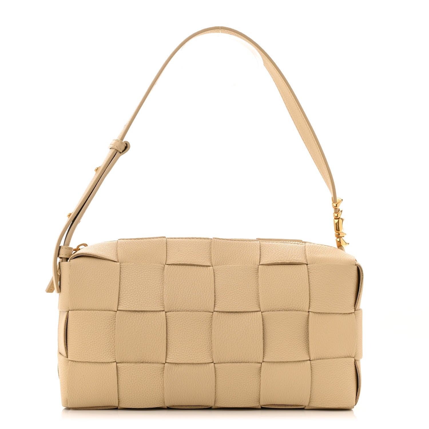 Bottega Veneta Grained Calfskin Maxi Intrecciato Brick Cassette Bag Porridge 1 of 11