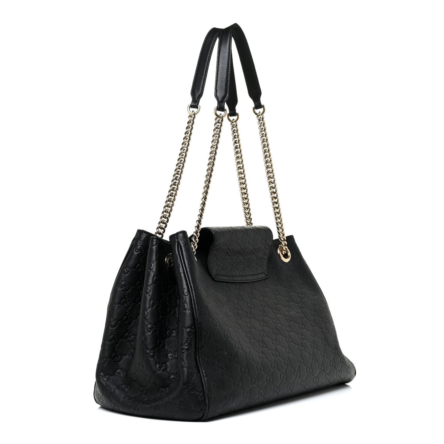 Guccissima Medium Emily Shoulder Bag Black