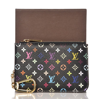Louis Vuitton Monogram Multicolor Key Pouch Black Grenade 9 of 16