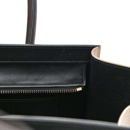 Celine Elephant Calfskin Mini Tri-Color Luggage Indigo 10 of 13