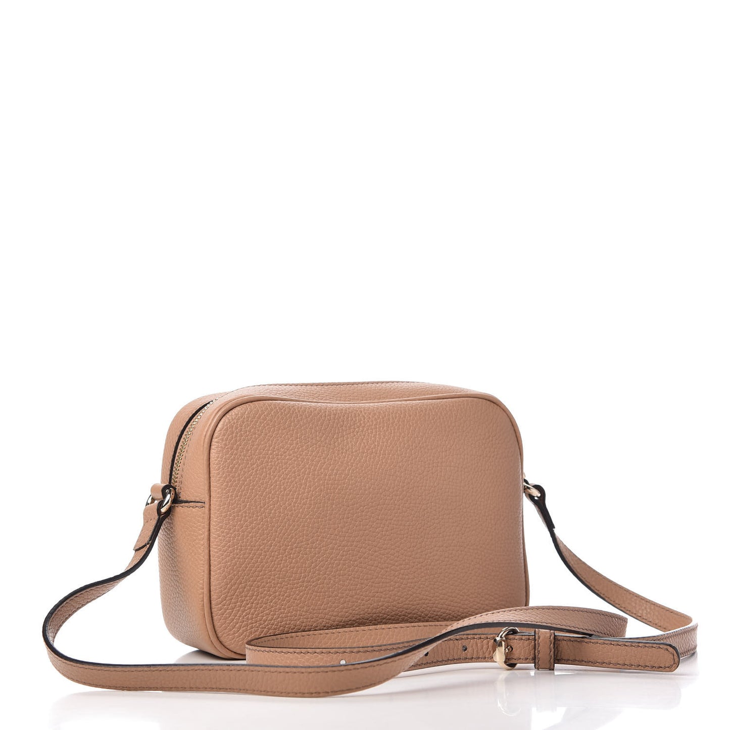 Pebbled Calfskin Small Soho Disco Bag Rose Beige
