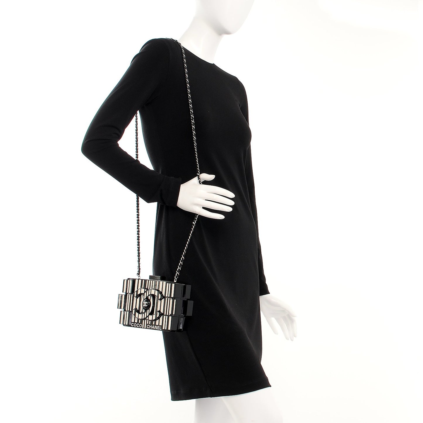 Plexiglass Barcode Boy Brick Lego Clutch Black