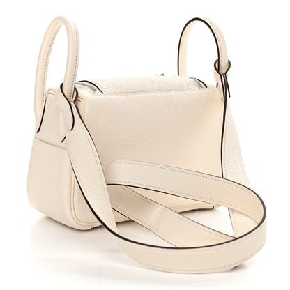 Hermes Taurillon Clemence Mini Lindy 20 Nata 3 of 11