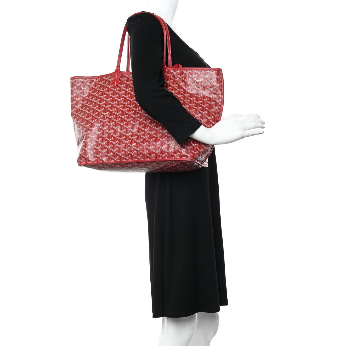 Goyardine Reversible Anjou PM Red