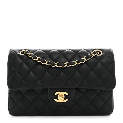 Chanel Lambskin Quilted Small Double Flap Black 1 of 11