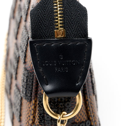 Louis Vuitton Damier Paillettes Mini Pochette Accessories Black 8 of 11