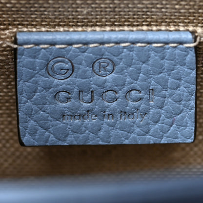 Gucci Dollar Calfskin Small Interlocking G Shoulder Bag Mineral Blue 6 of 11
