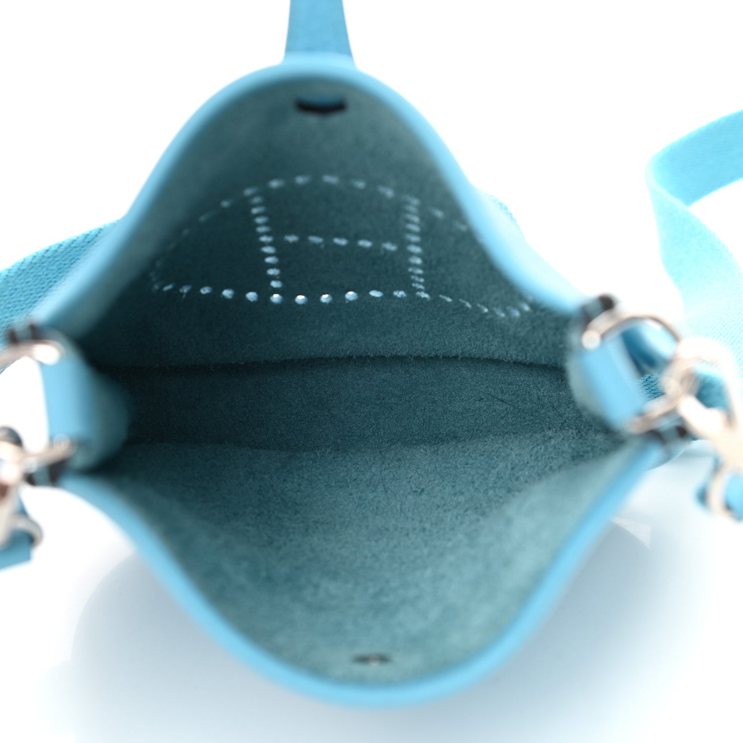 Hermes Taurillon Clemence Evelyne TPM Bleu Du Nord 4 of 10