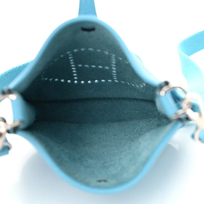 Hermes Taurillon Clemence Evelyne TPM Bleu Du Nord 4 of 10