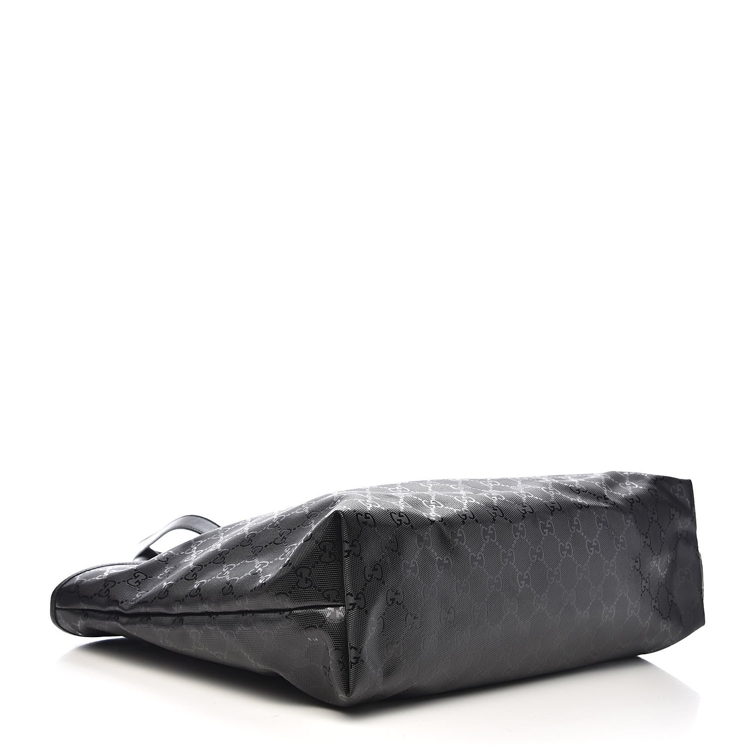 Gucci Imprime Monogram Medium Zippered Shopping Tote Black 4 of 13