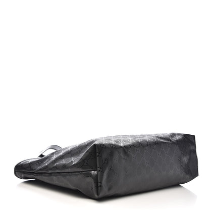 Gucci Imprime Monogram Medium Zippered Shopping Tote Black 4 of 13