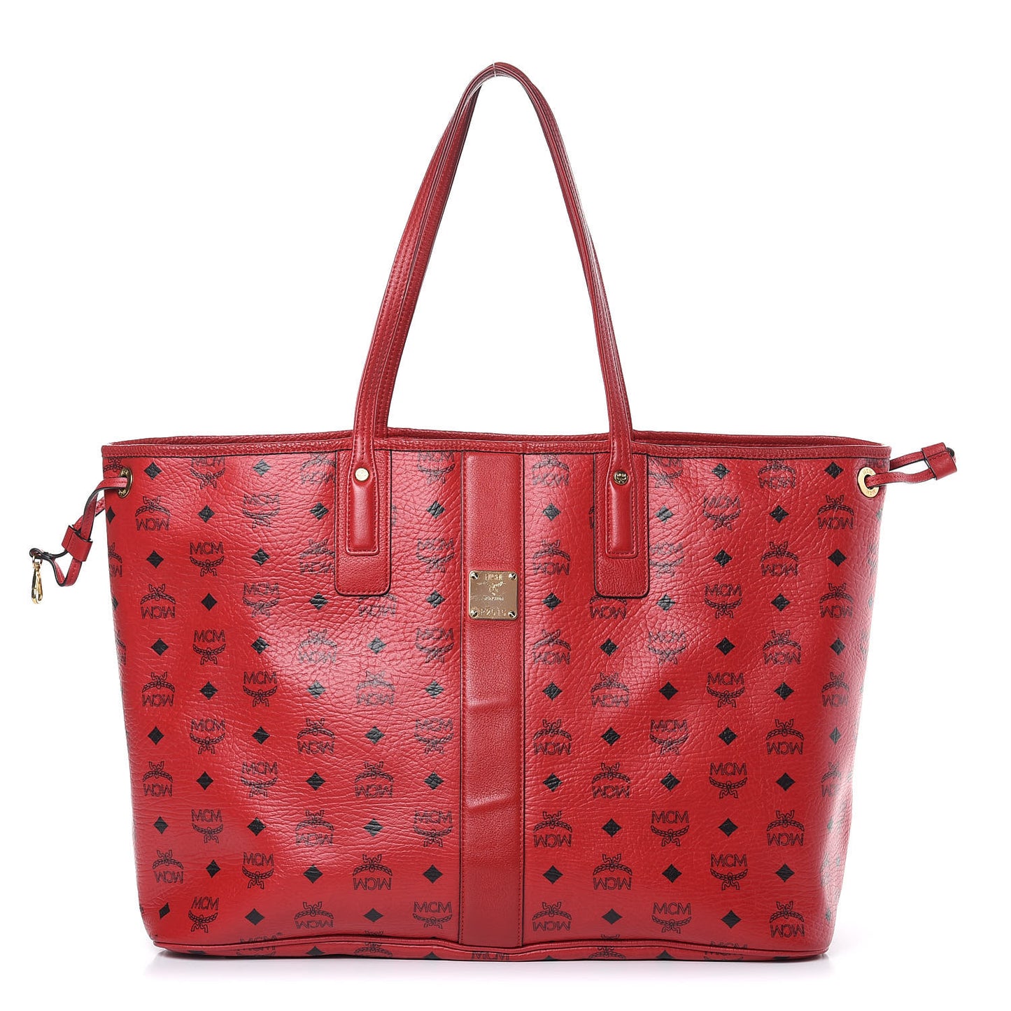 Visetos Large Liz Reversible Shopper Tote Ruby Red