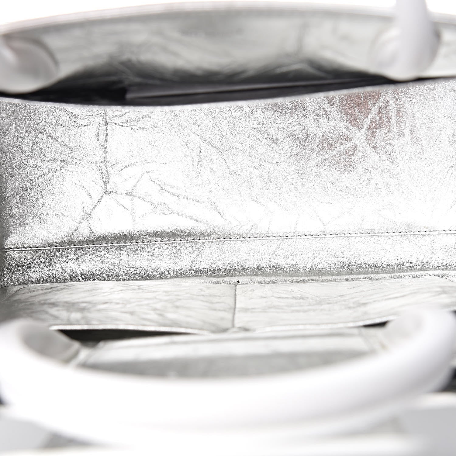 Christian Dior Metallic Calfskin Medium Diorever Flap Silver 5 of 10