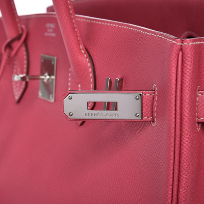 Hermes Epsom Candy Birkin 35 Rose Tyrien Rubis 7 of 41