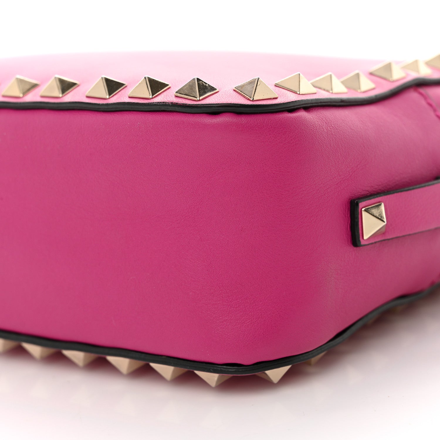 Valentino Garavani Calfskin Rockstud Camera Crossbody Bag Rose Violet 10 of 12