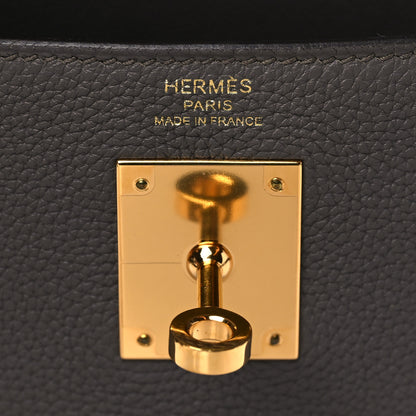 Hermes Togo Kelly Retourne 28 Etain 6 of 11