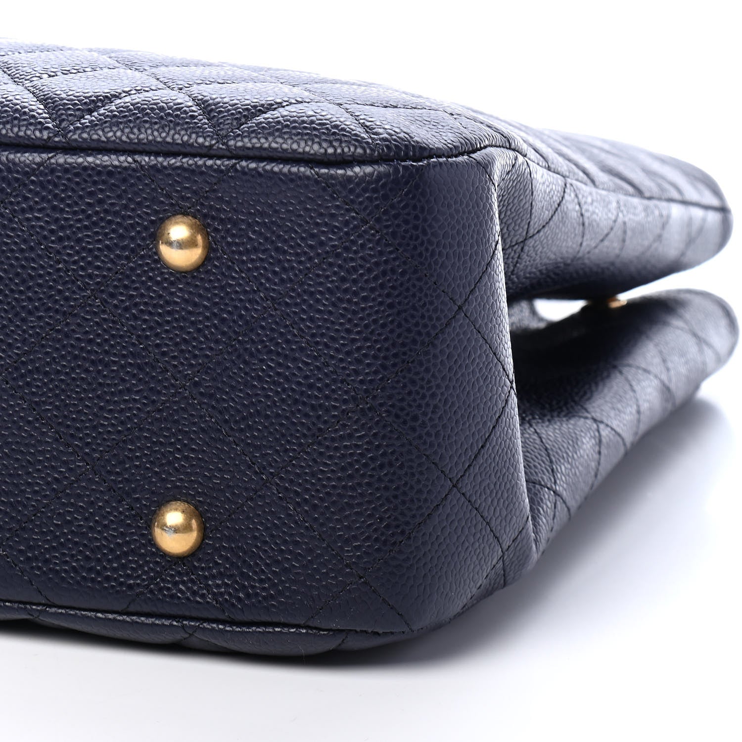 Chanel Caviar Quilted Large CC Shopping Tote Navy 9 of 10