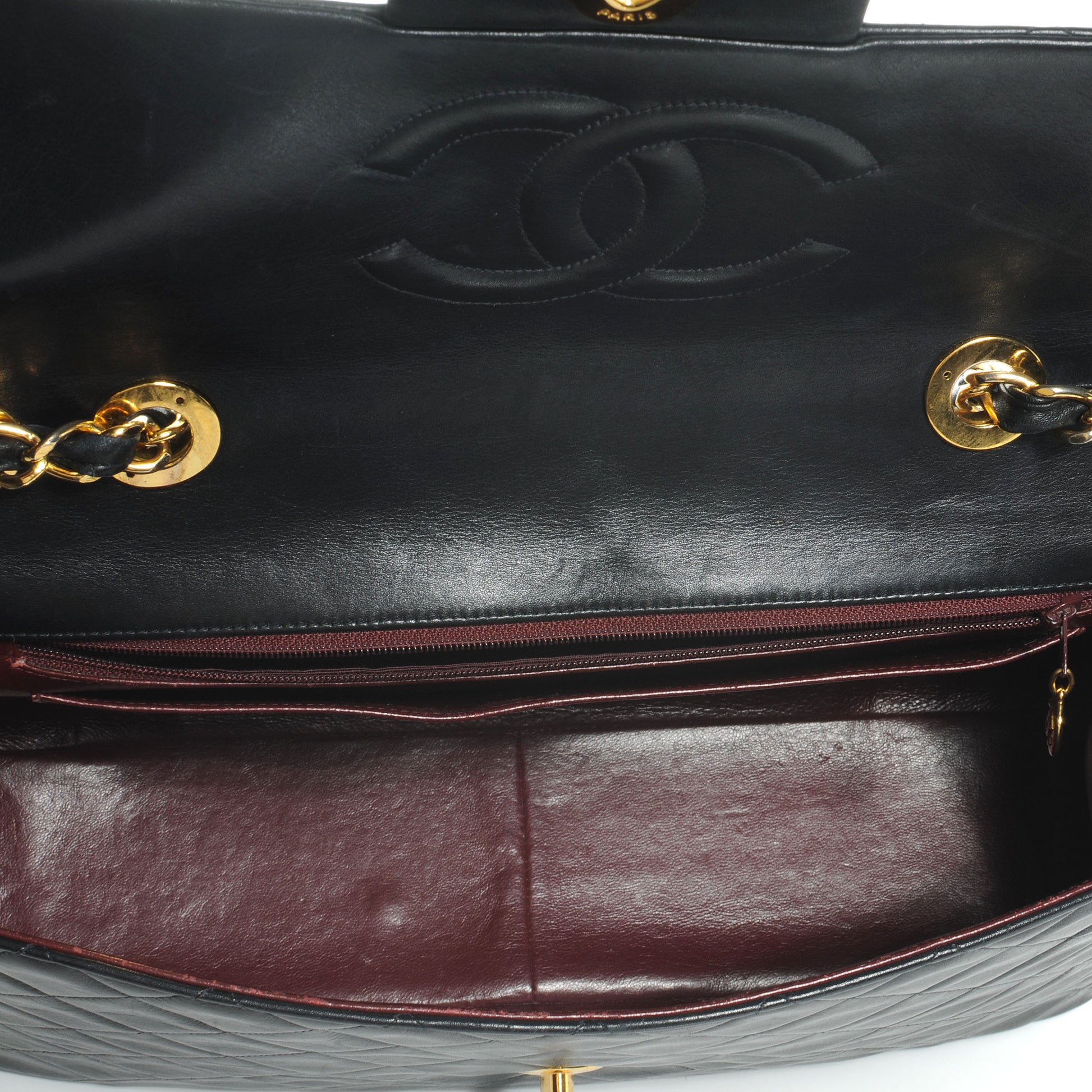 Chanel Lambskin XL Jumbo Flap Black 5 of 8