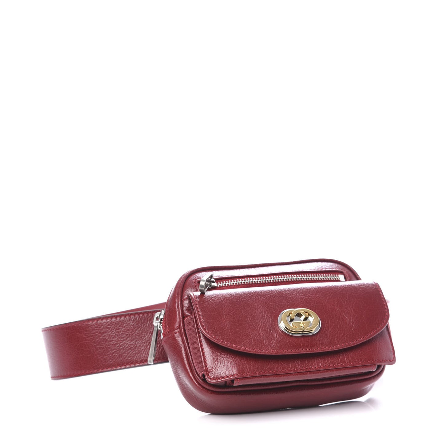 Fluffy Calfskin Mini Morpheus Belt Bag 90 36 Red