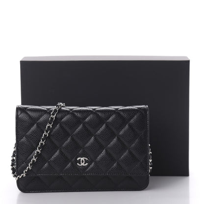 Chanel Caviar Quilted Wallet On Chain WOC Black 11 of 11