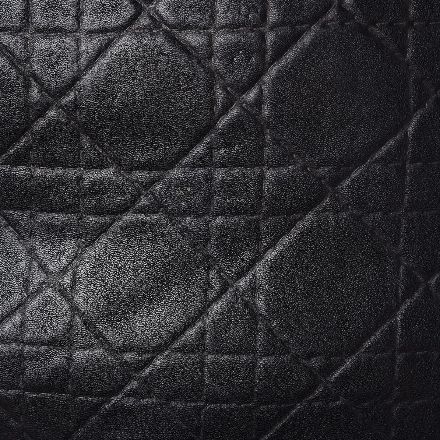 Lambskin Cannage Dior Soft Shopping Tote Black