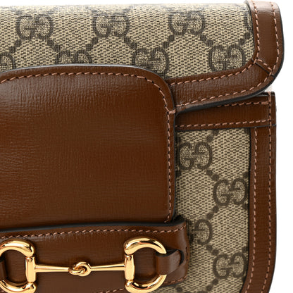 Gucci GG Supreme Monogram Horsebit 1955 Belt Bag Beige Brown Sugar 11 of 12