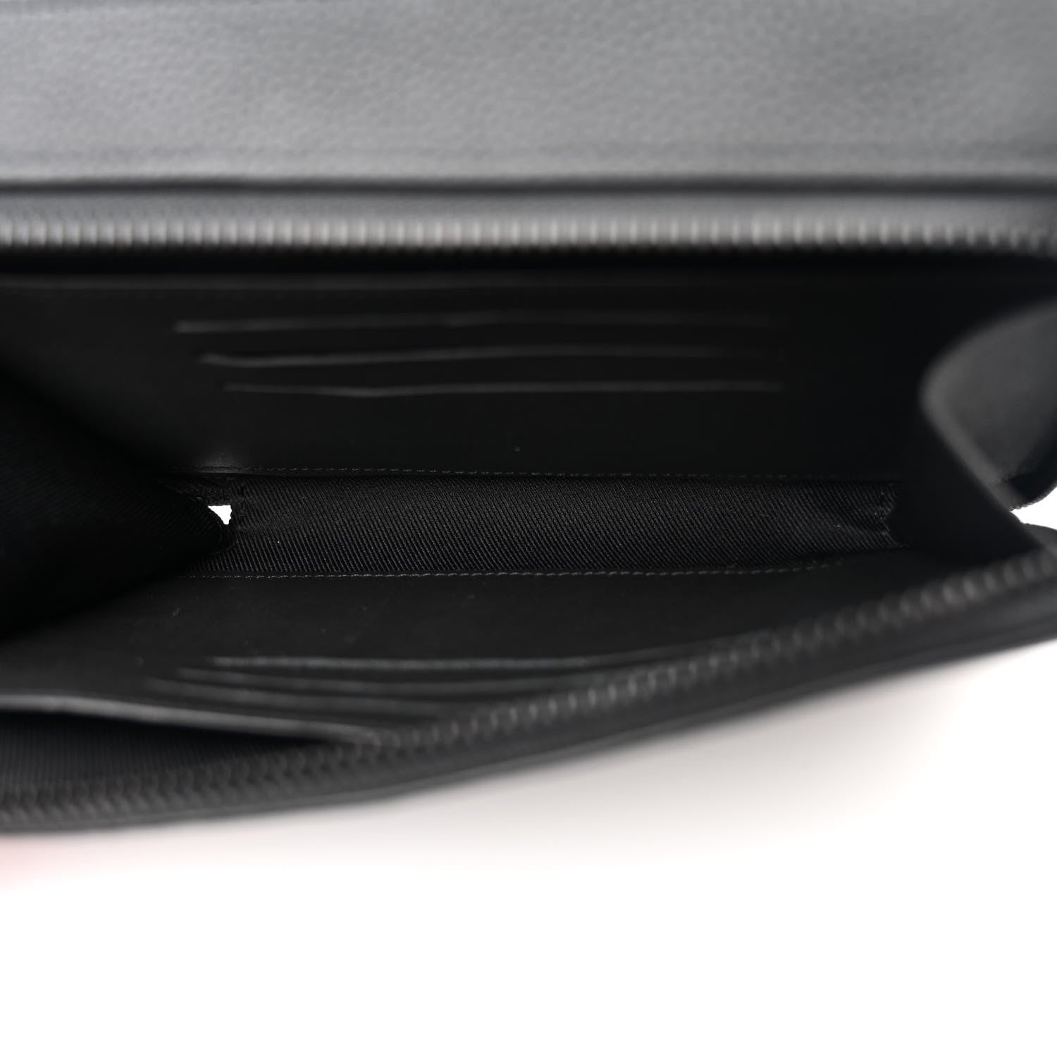 Louis Vuitton Calfskin Aerogram Alpha Wearable Wallet Black 5 of 9