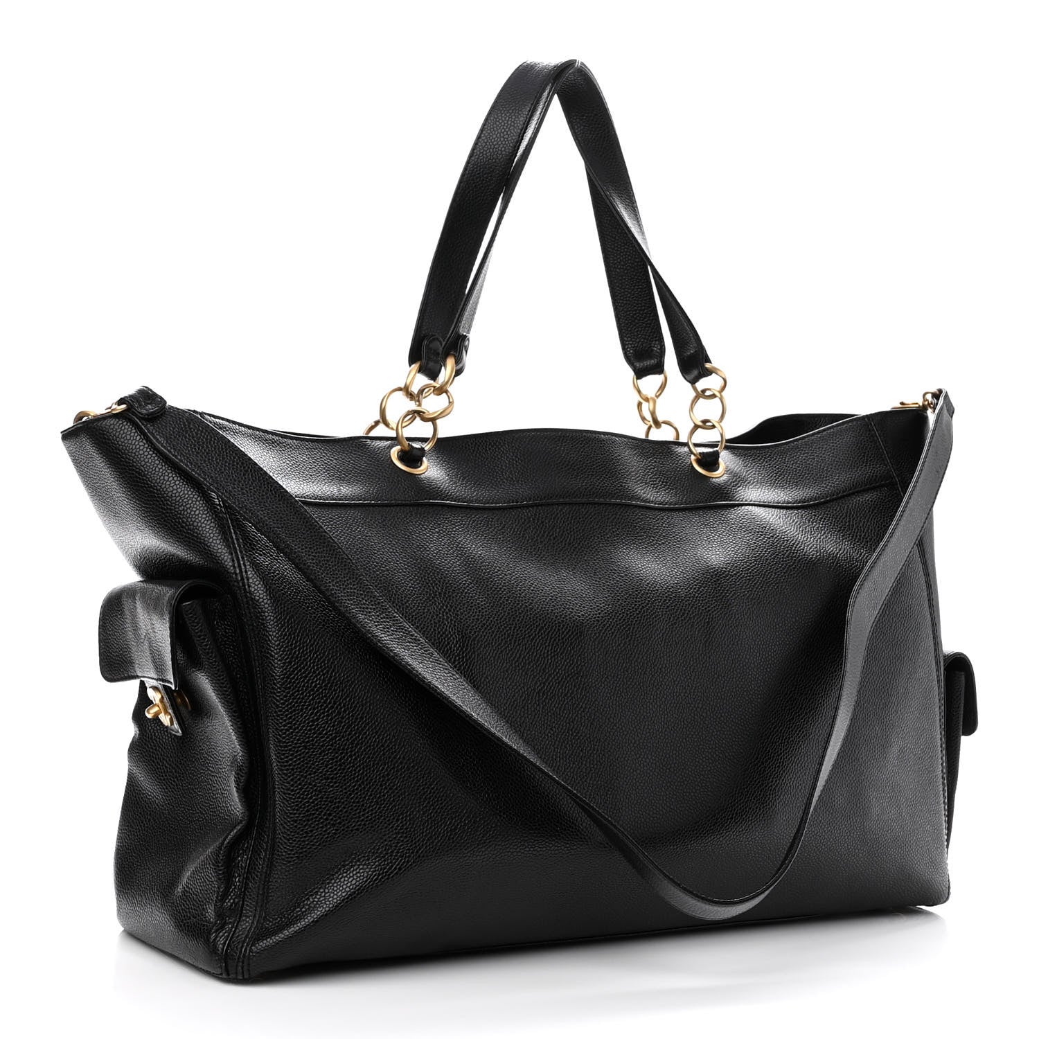 Chanel Caviar Weekender Black 2 of 8