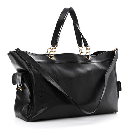 Chanel Caviar Weekender Black 2 of 8