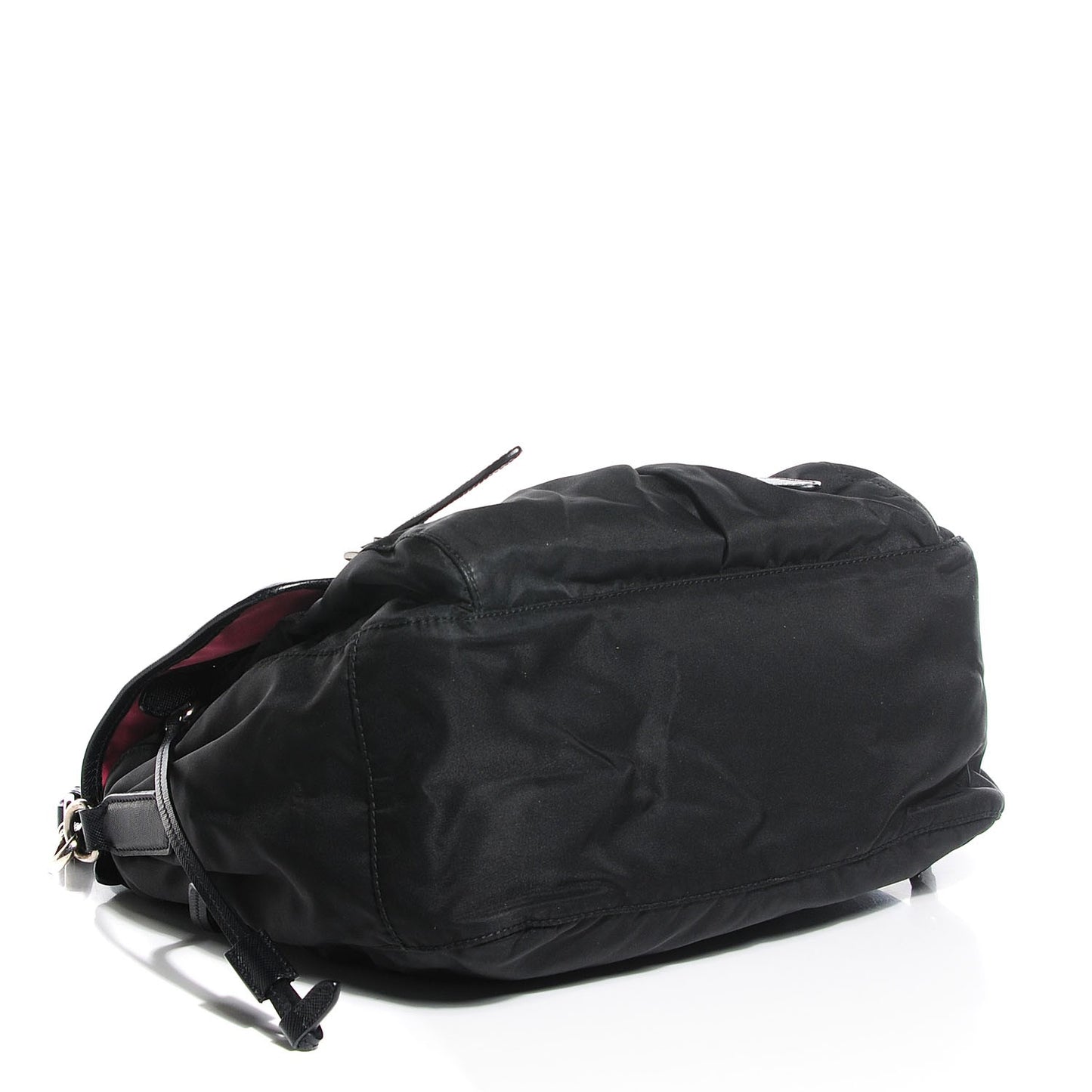 Tessuto Nylon Saffiano Messenger Bag Nero Black