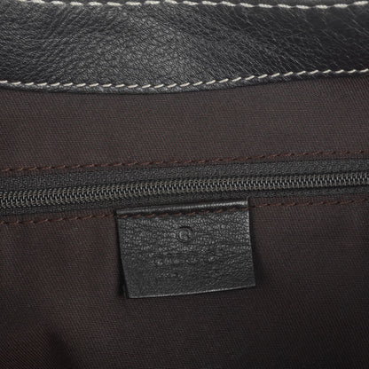 Gucci Monogram Medium New Ladies Web Tote Dark Brown 6 of 7