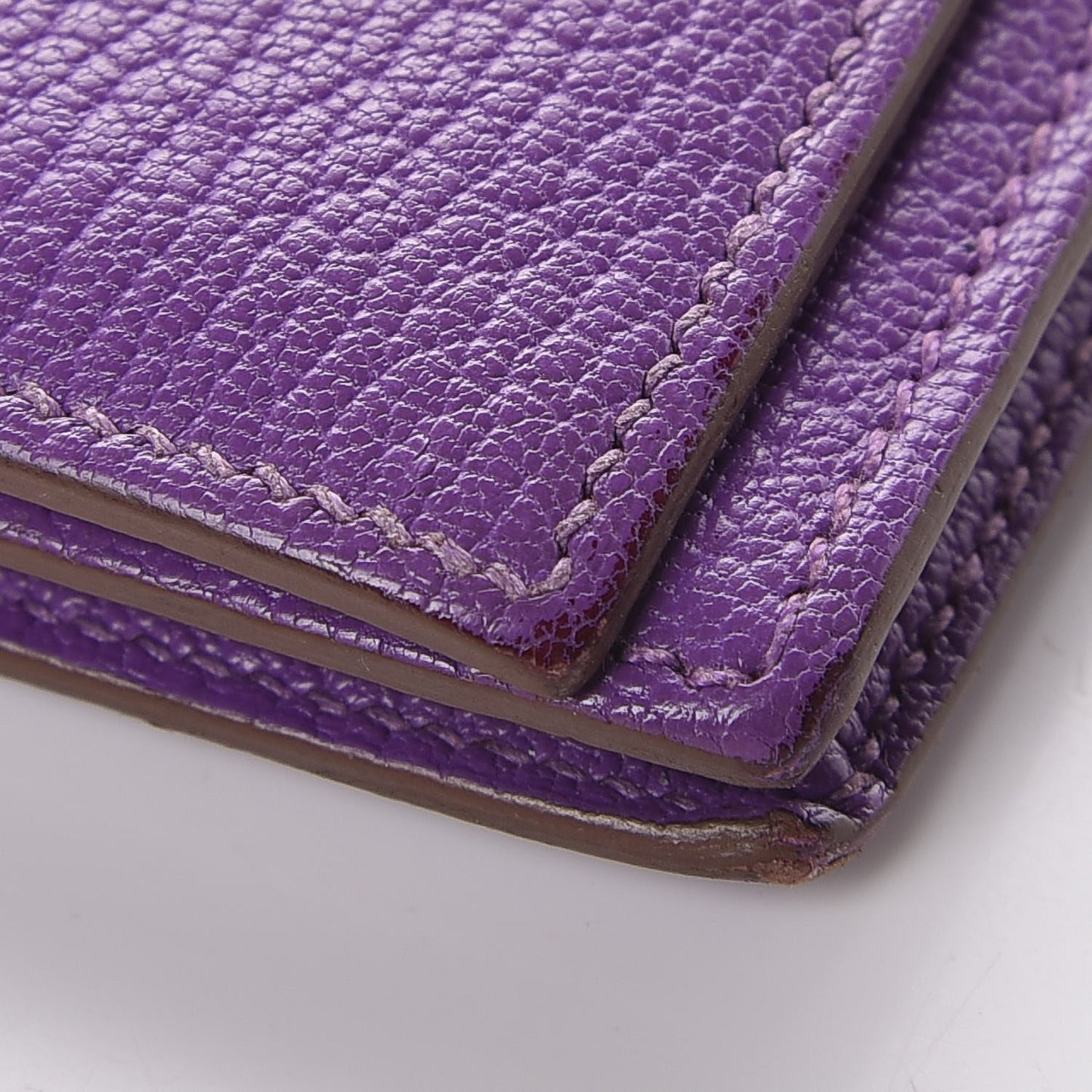 Chèvre Mysore Bearn Gusset Wallet Parme