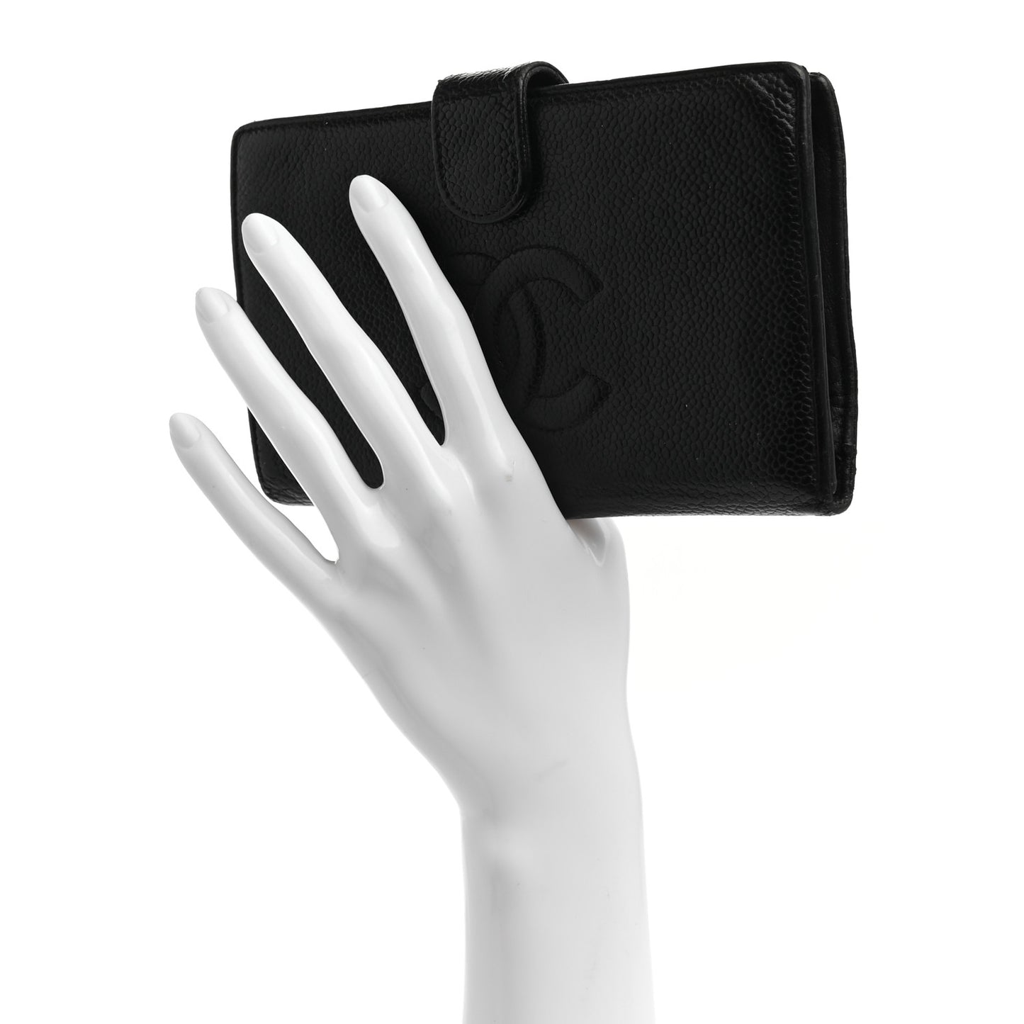Caviar Timeless CC French Wallet Black