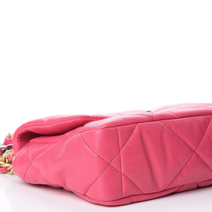 Chanel Goatskin Quilted Medium 19 Flap Pink 7 of 10