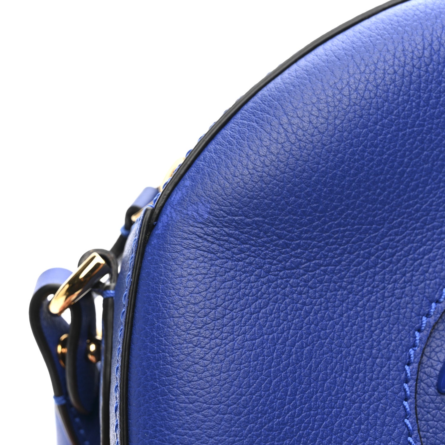 Versace Calfskin La Medusa Round Camera Bag Blue 10 of 12