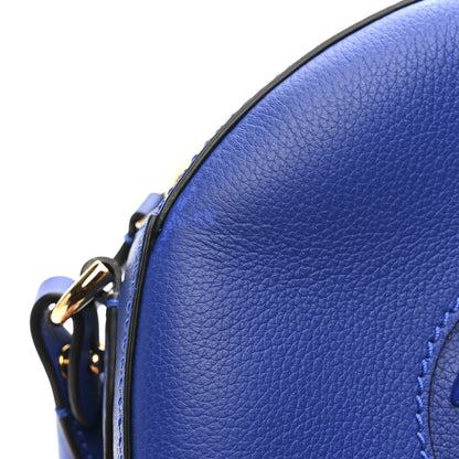 Versace Calfskin La Medusa Round Camera Bag Blue 10 of 12