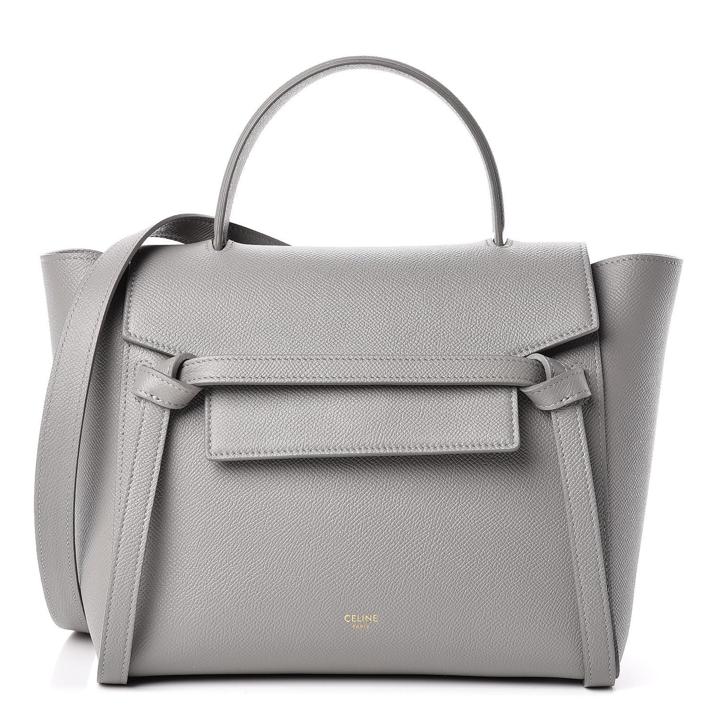 Grained Calfskin Micro Belt Bag Cloud