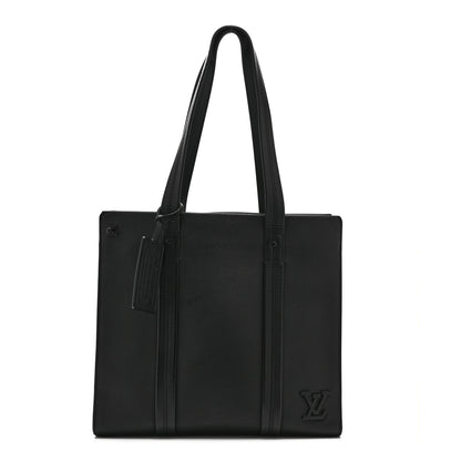 Louis Vuitton Grained Calfskin LV Aerogram Tote Black 1 of 9