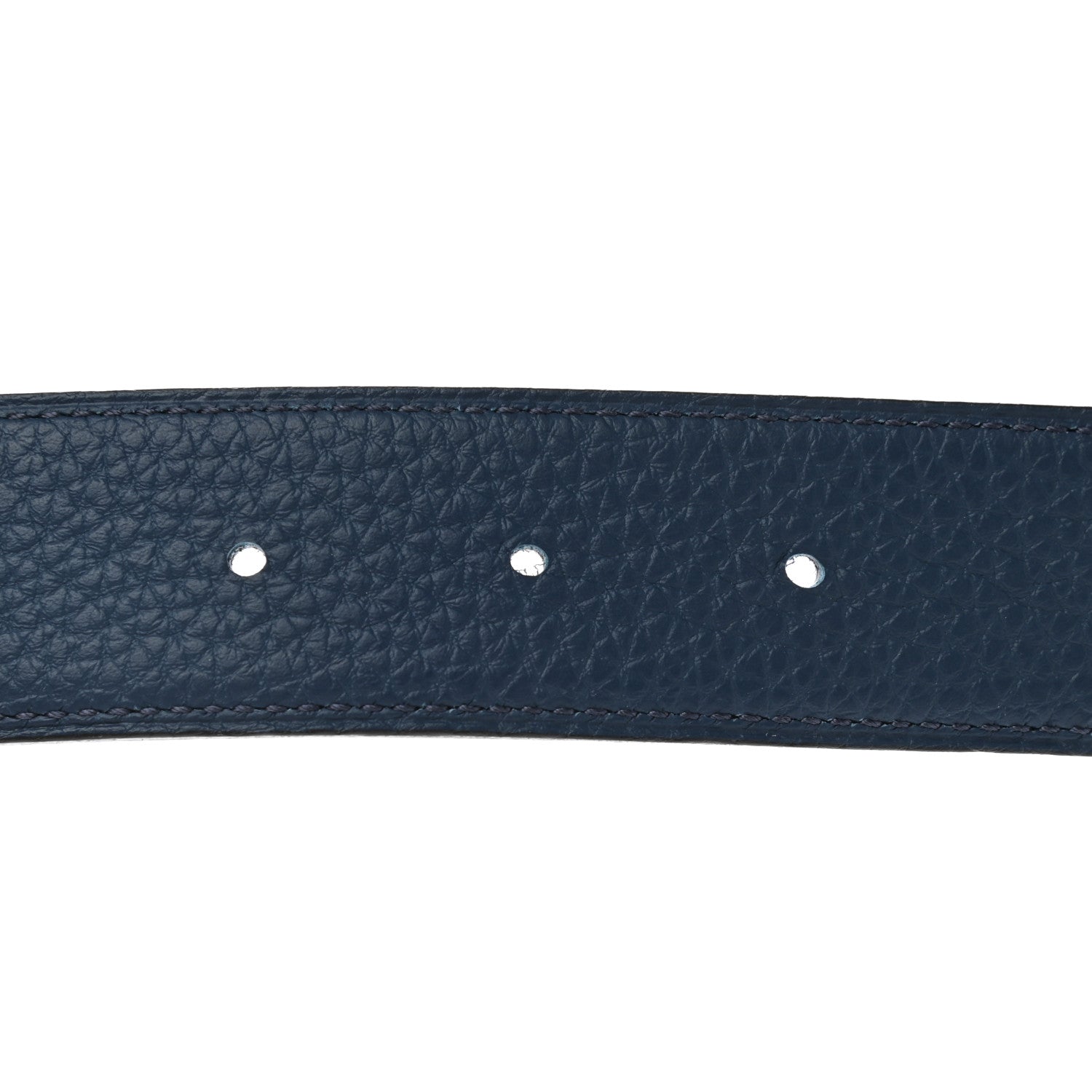 Hermes 135 Togo 32mm Matte H Belt 105 Black Bleu De Prusse 5 of 6