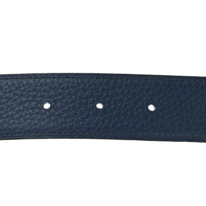 Hermes 135 Togo 32mm Matte H Belt 105 Black Bleu De Prusse 5 of 6