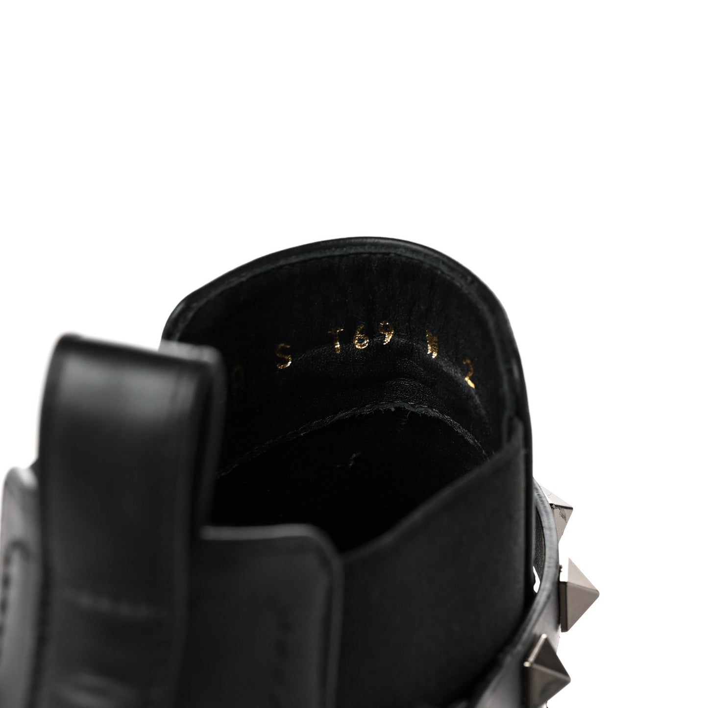 Calfskin Rockstud Chelsea 85mm Ankle Boots 36.5 Black