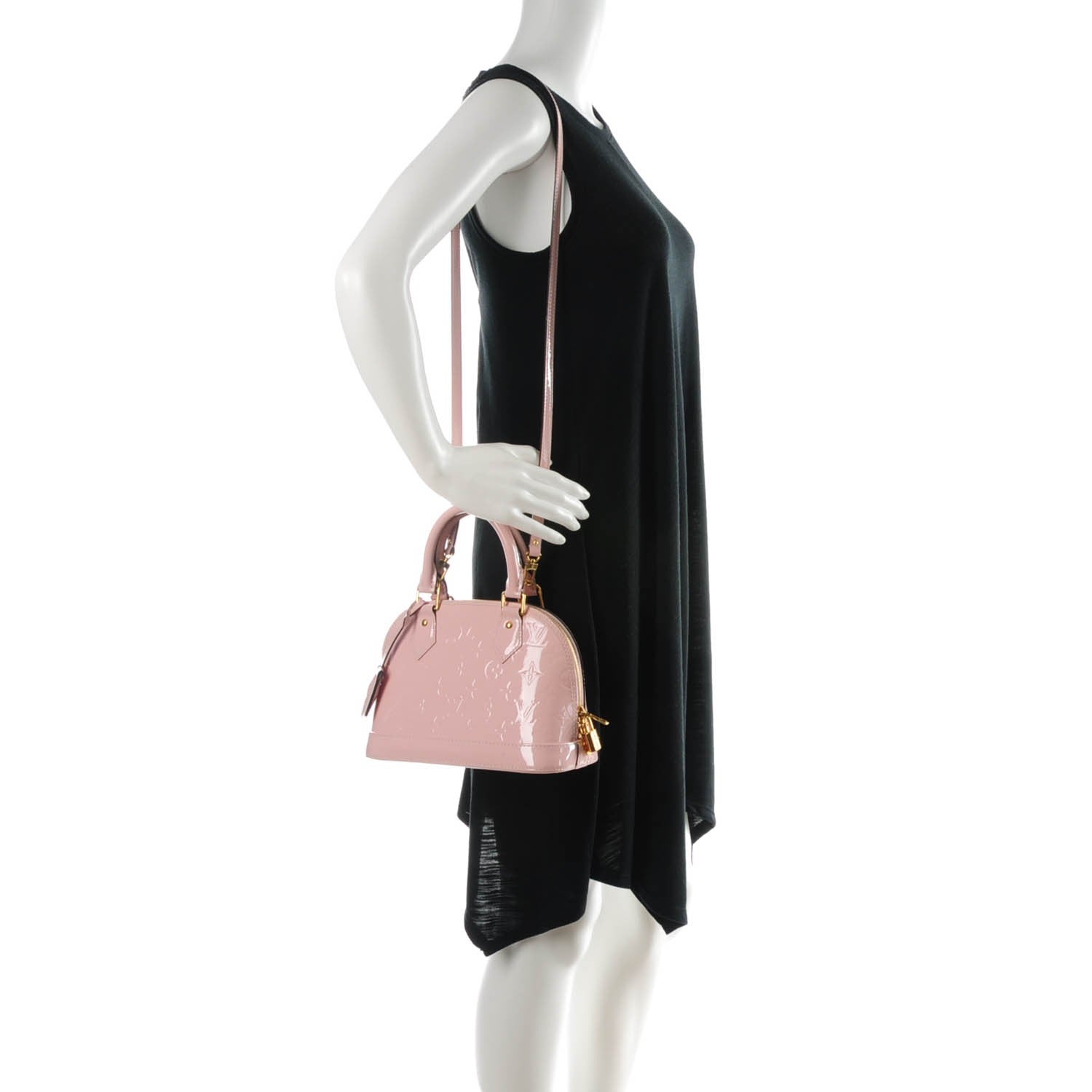 Louis Vuitton Vernis Alma BB Rose Ballerine 2 of 9